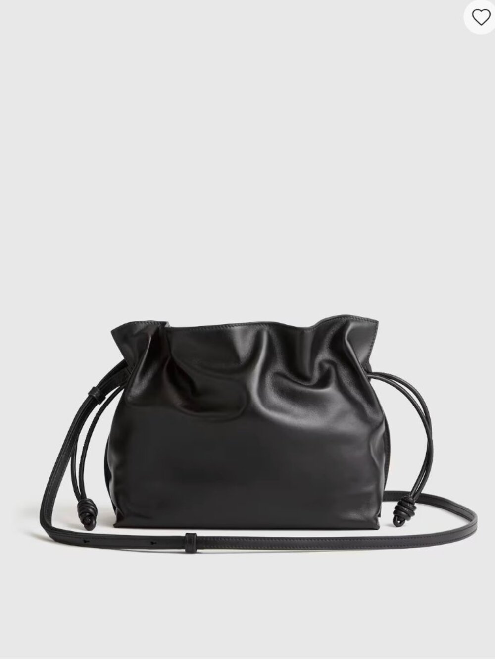 Quince Italian Leather Drawstring Pouch Crossbody